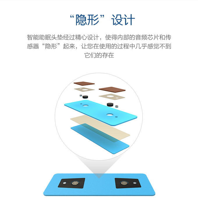 智能助眠头垫